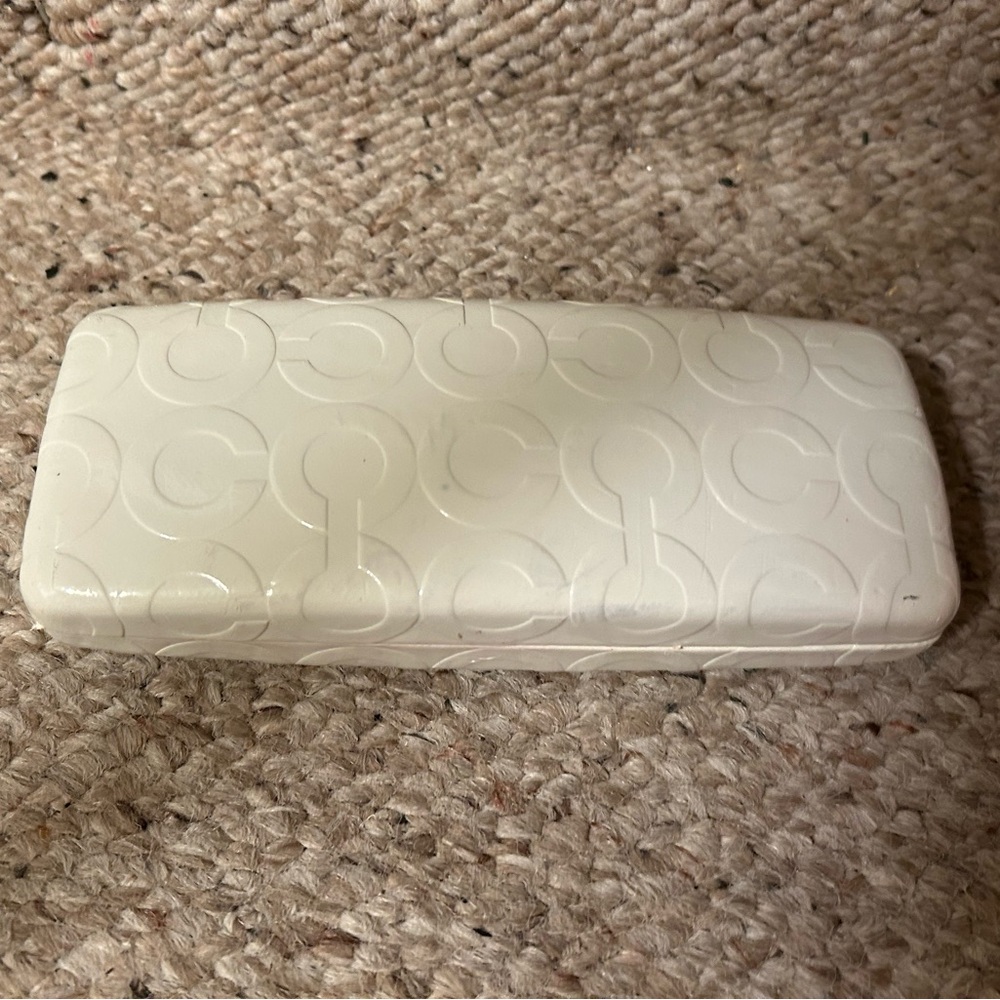 Coach Ivory Eyeglass Case